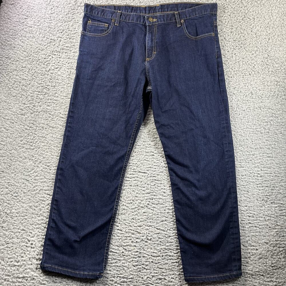 Dearborn Denim Men's Dark Wash Jeans Size 40x28 Made in USA Chicago Straight Fit
